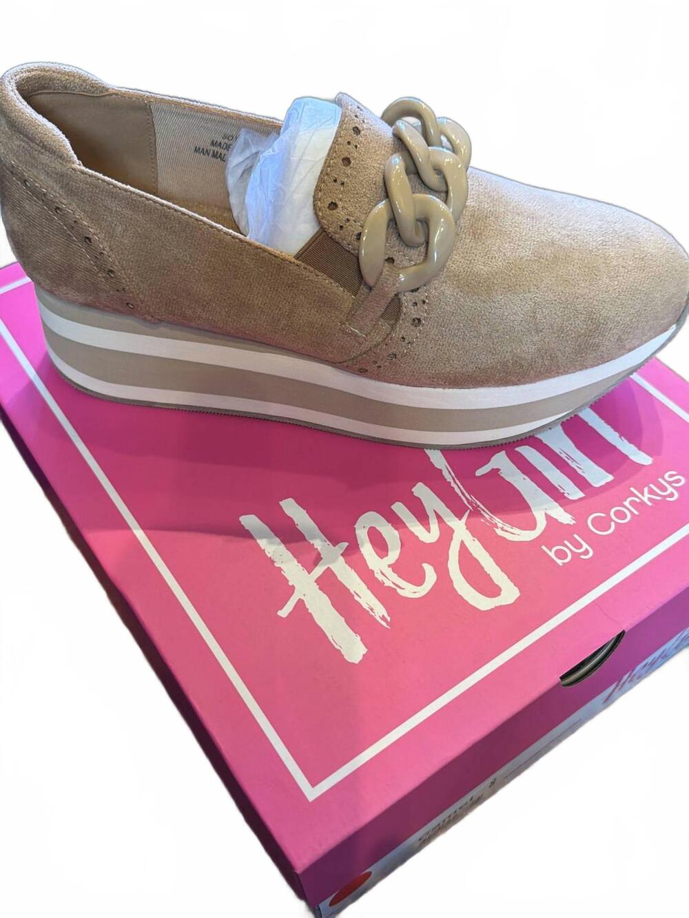 NEW CORKYS FOOTWEAR women's so what tennis shoes in camel